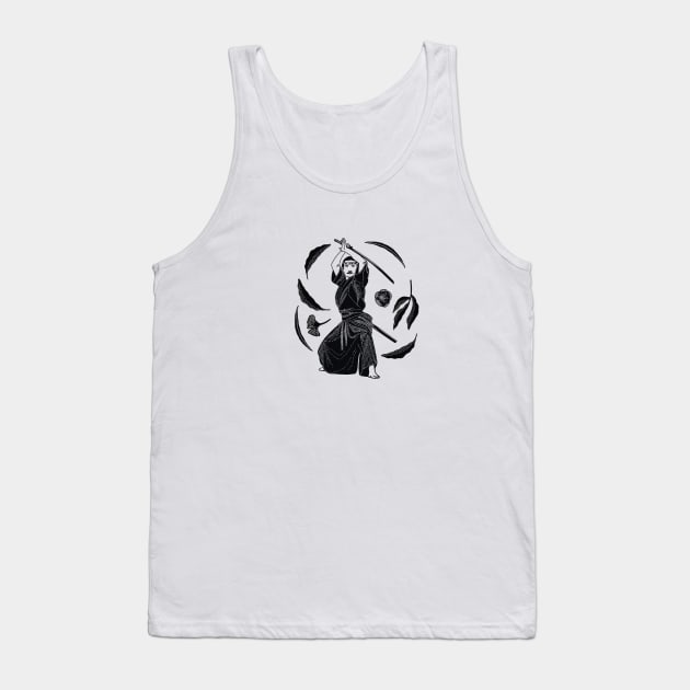 Black Samurai Tank Top by Pacesyte